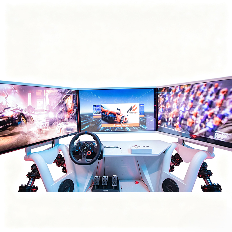 Plataforma inmersiva de carreras en movimiento 6DOF para uso comercial Plataforma inmersiva de carreras en movimiento 6DOF para uso comercial